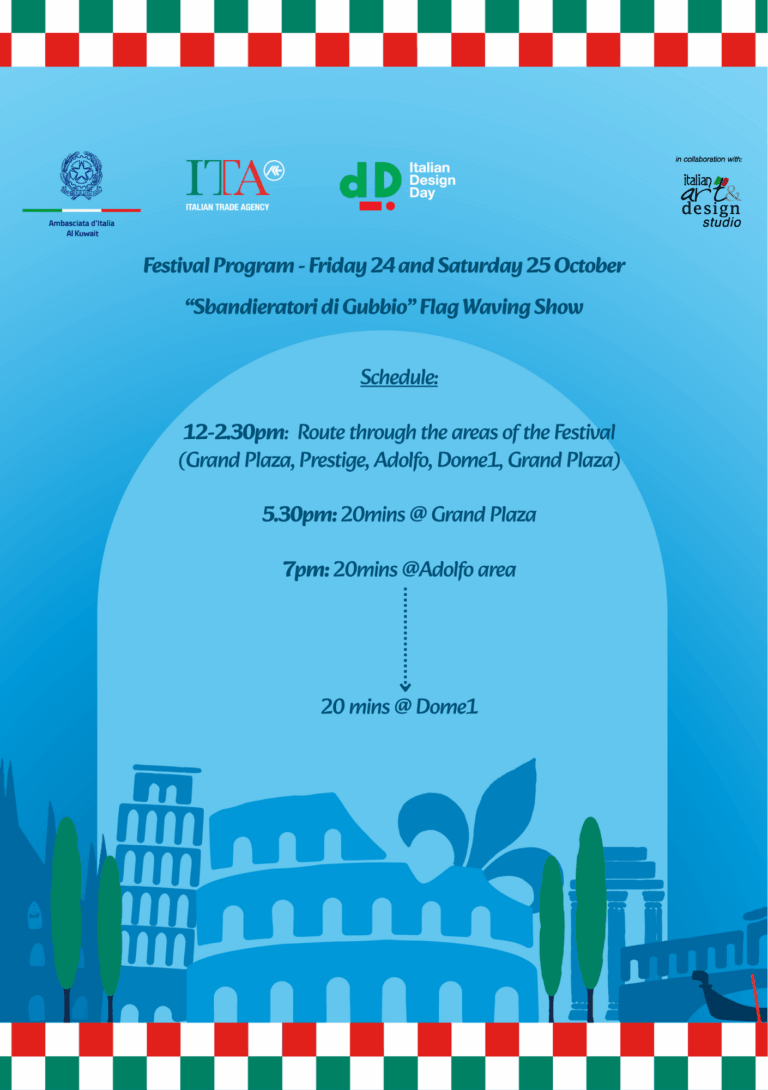 Programma esibizione Sbandieratori Gubbio 2025